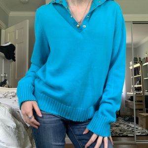 Bright blue vintage Ralph Lauren sweater
